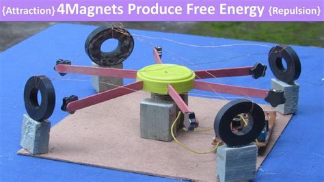 Produce Free Energy Using 4 Magnetsconverts Mechanical To Electrical