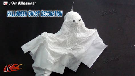 Diy Halloween Flying Ghost Decoration How To Make Jk Arts 751
