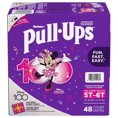 Save On Huggies Pull Ups 5t 6t Training Pants Girls Minnie Mouse 46
