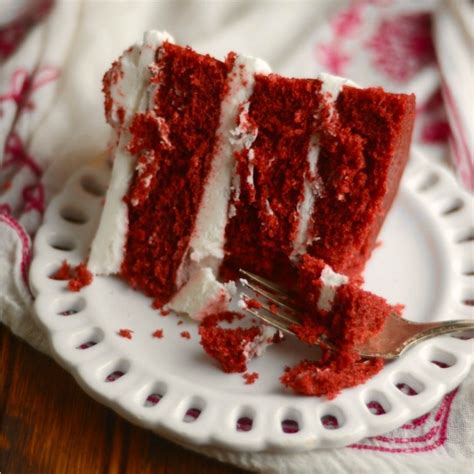 Many (including myself) have never known red velvet cake to go with anything other than cream cheese frosting — but discover this: Best Red Velvet Cake Recipe - A Personal Favorite | Mommy ...