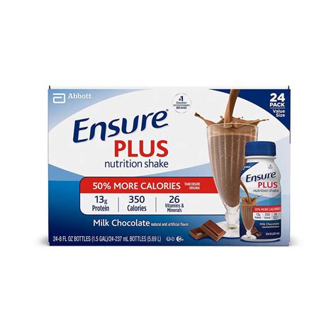Ensure Plus Nutrition Milk Chocolate Meal Replacement Shakes With G