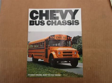 1977 Chevrolet School Bus Chassis S60 Truck Sales Brochure 4 Pg