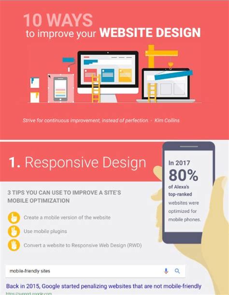 10 Ways To Improve Your Website Design Infographics By