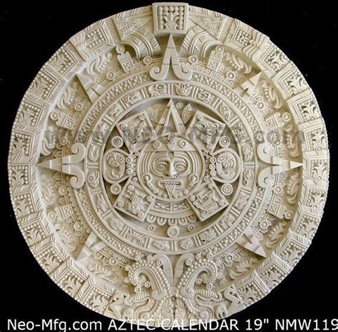 History Mayan Aztec Calendar Sculptural Wall Relief Plaque Etsy