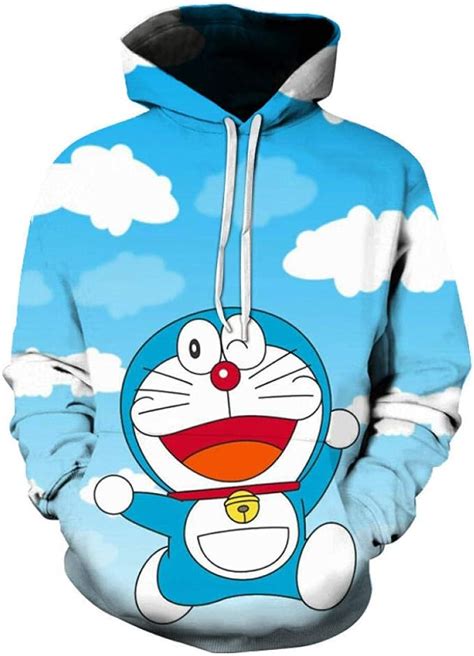 Zmzzf Hoodie3d Hoodie Doraemon Anime Pullover Pullover Warm Und Bequem