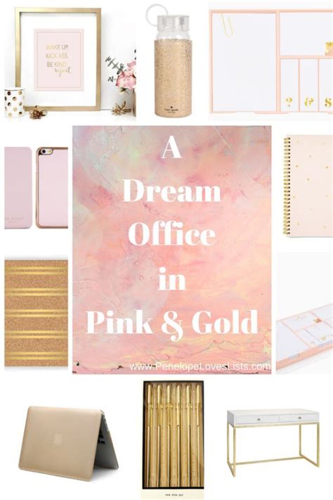 A Dream Office In Pink And Gold All The Pretty Rose