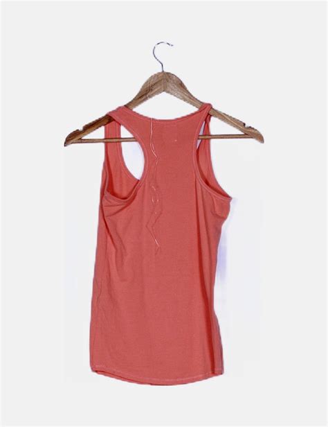 Zara Camiseta Tirantes Naranja Descuento 92 Micolet