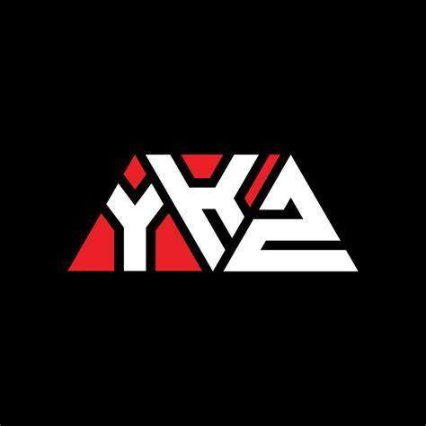 diseño de logotipo de letra triangular ykz con forma de triángulo monograma de diseño del
