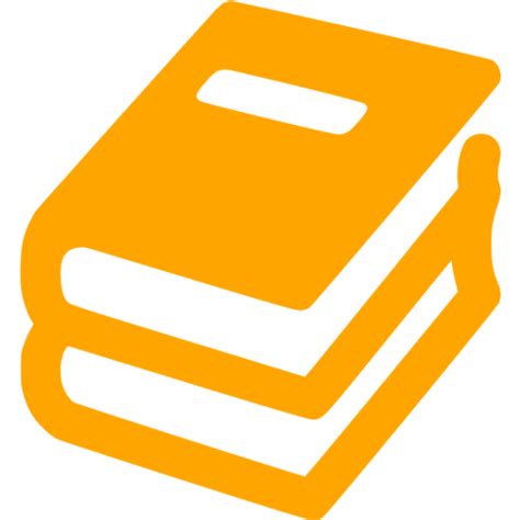 Orange Book Stack Icon Free Orange Book Icons