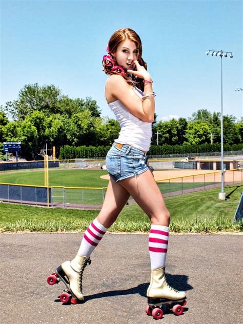 Roller Girl Stops To Pose By Paulvdaley On Deviantart