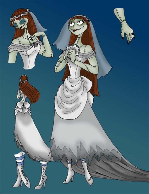 Sally Wedding Dress Color By Rubyoftrinity On Deviantart