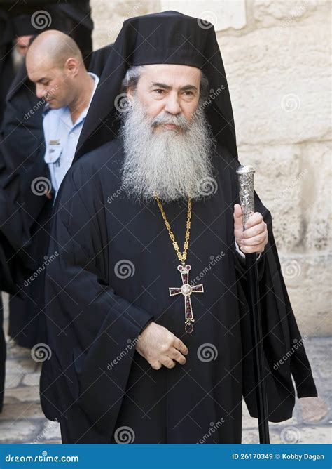 Greek Orthodox Patriarch Of Jerusalem Editorial Stock Image Image Of