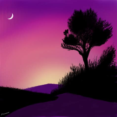 Simple Lanscape Digital Painting By Muzammildesign On