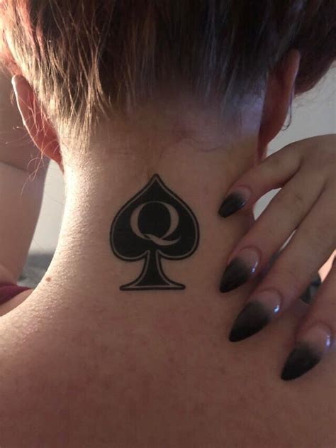 Pc Temporary Tattoo Queen Of Spades BBC QOS SpadesCastle Cuck Etsy