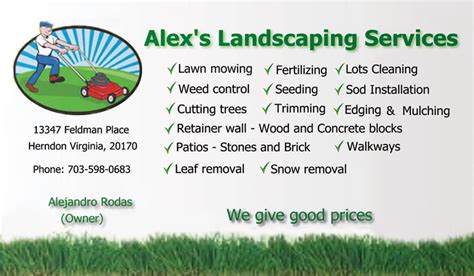 Business cards for landscaping & lawn maintenance companies. Need Business Card Design In Lorton, VA? | Online Quality ...