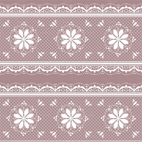 It is often considered as a form of embroidery; Seamless lace patterns ~ Illustrations on Creative Market