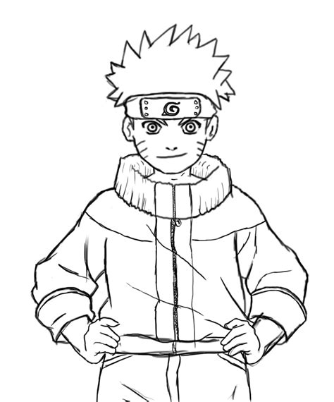Easy To Draw Naruto Coloring Pages