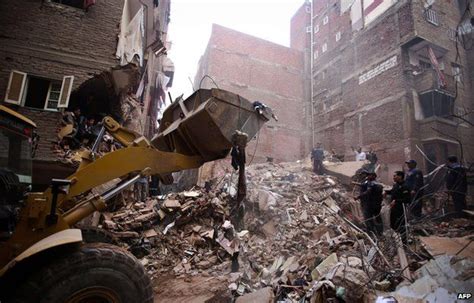 Egypt Cairo Flats Collapse Kills 17 People Bbc News