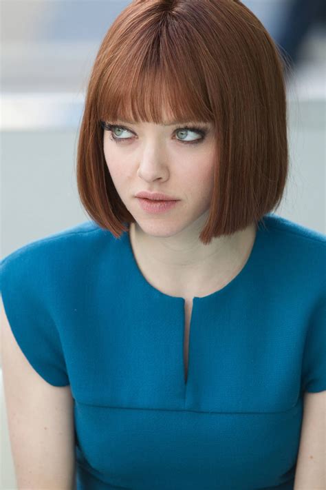 Amanda Seyfried Hairstyles With Bangs Red Bob Hair Bob Hairstyles