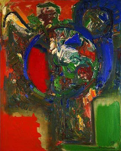 The Bouquet By Hans Hofmann 1959 Oil On Canvas Thick Red Green
