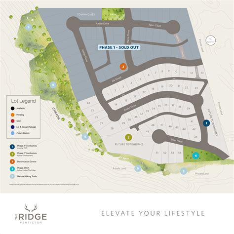 Browse Our Developments Lot Map To Find Your New House In Penticton