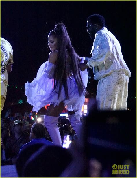 Photo Ariana Grande Brings Out Nicki Minaj Diddy Mase At Coachella