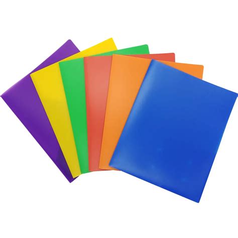 Custom Presentation Folder Pp Plastic 2 Pocket File Folder With Card