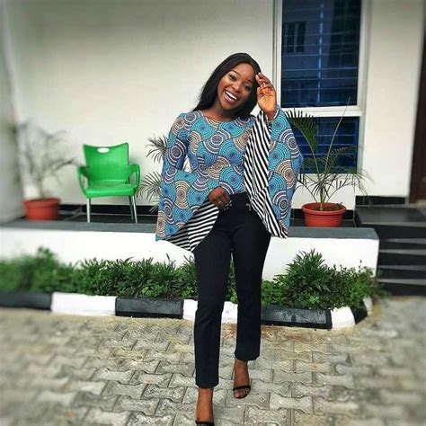 30 Stylish And Trendy Ankara Tops To Wear With Jeans - AfroCosmopolitan