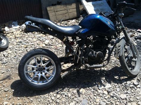 Like comment and share to support and see much better content on my channel. My new SUZUKI GS150R modified with big fat tyre..