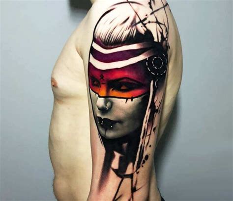 Warrior Girl Tattoo By Rich Harris Photo 22858