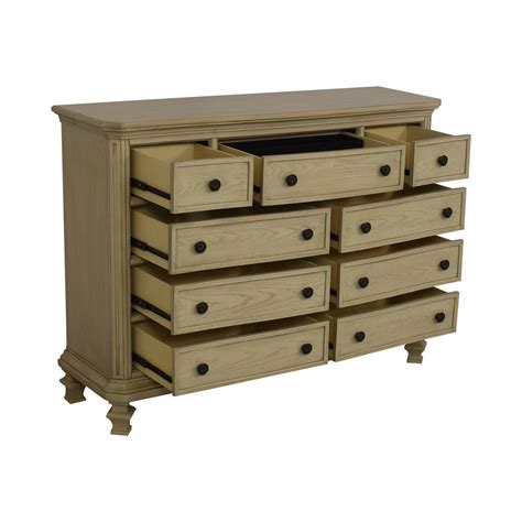 Ashley furniture dresser, white ashley furniture chest of drawers bright finish and clean lines allow this dresser to fit with many types of decor. 63% OFF - Ashley Furniture Ashley Furniture Demarlos Nine ...