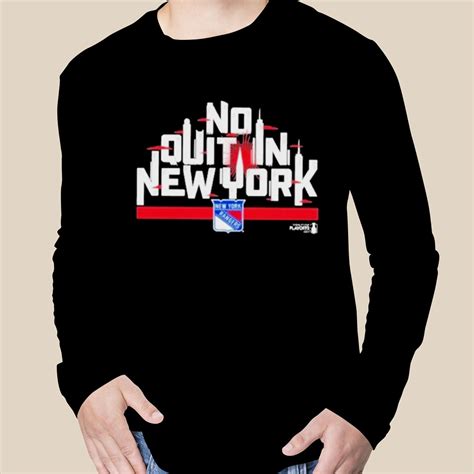 New York Rangers 2023 Stanley Cup Playoffs Driven No Quit In New York Shirt