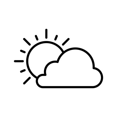 Cloudy Weather Icon 1500512 Vector Art At Vecteezy