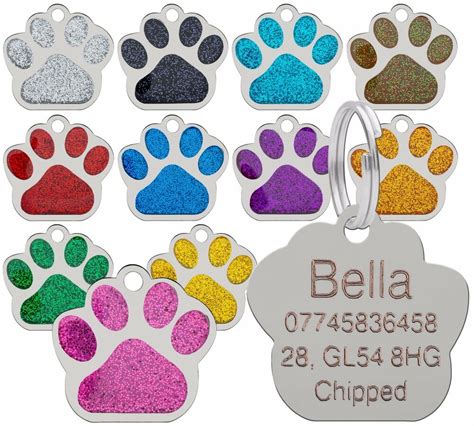 We guarantee your cat id tag against fading for 5 years from. Dog Cat Pet Tag ID Collar Tags Personalised Engraved 27mm ...