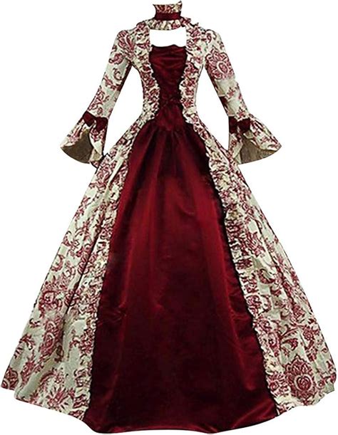 │immoa│18th Century Georgian Gothic Victorian Period Dress Masquerade Ball Gown