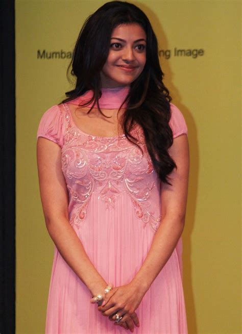Tollywood Actress Kajal Agarwal Hot Photos In Pink Salwar