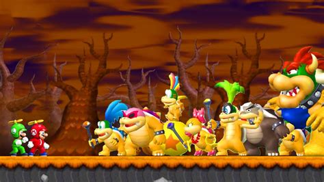 Mario Bros Fight All Koopalings At Once In New Super Mario Bros Youtube