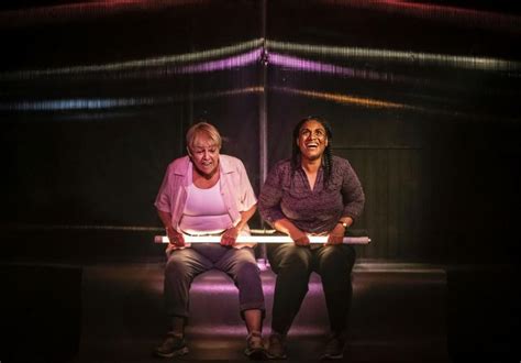 bright half life kings head theatre review ups and downs of a tender lesbian love affair