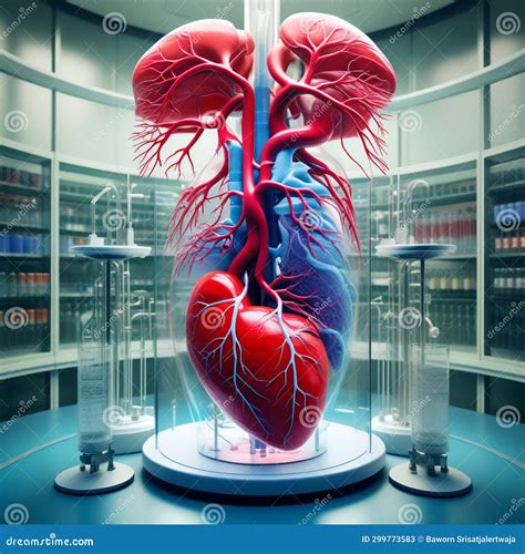 Human Heart With Blood Vessels Stock Image Image Of Organic Diagram
