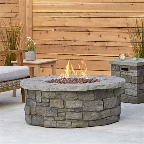 Step by step instructions on building a cheap diy propane fire pit. Real Flame C11810LP-GRY Sedona Round Propane Fire Table ...