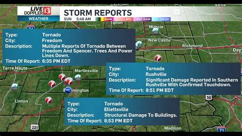 Update Nws Confirms 10 Tornadoes From Saturday Evening