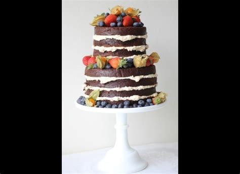 these naked wedding cakes are the perfect summer confection huffpost life