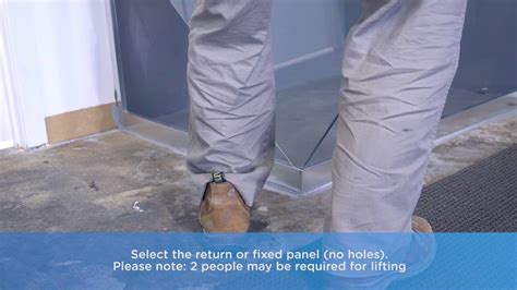 I1 4x16mm insert the fixed glass panels (c) into the enclosure.secure the glass in place using glass clamps (c1) and screws (k1). HSSS Shower Installation Instructions - YouTube