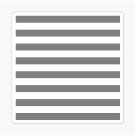 Gray And White Horizontal Stripes Sticker For Sale By Starrylite