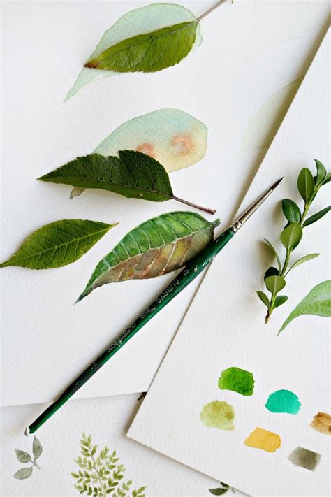 How To Paint Watercolor Leaves