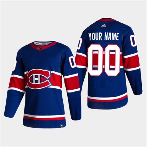 Mens Montreal Canadiens Custom Adidas 2021 Season Reverse Retro