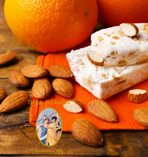 E' facile fare la spesa online su panierebio. Torrone Bianco Tenero con Arance Candite e Mandorle