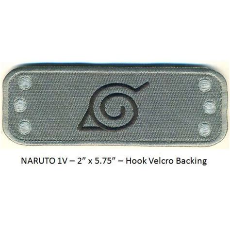 Naruto Manga Head Band 575 Velcro Patch Scifi Geeks