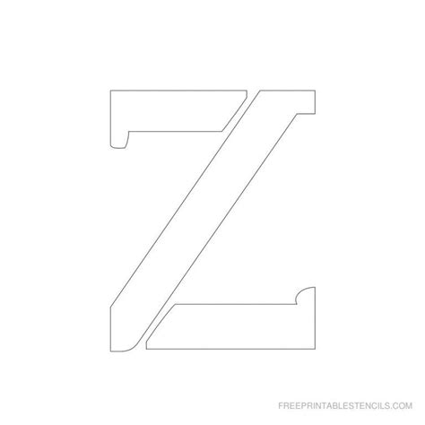 Printable 3 Inch Letter Stencils A Z Letter Stencils Printables