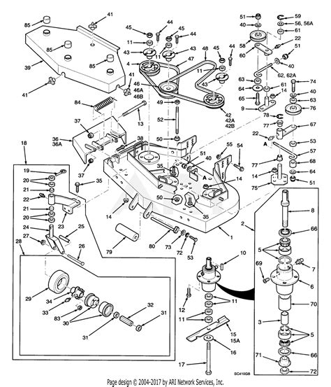 Scag Sw 14ka 70000 79999 Parts Diagram For 52 Cutter Deck